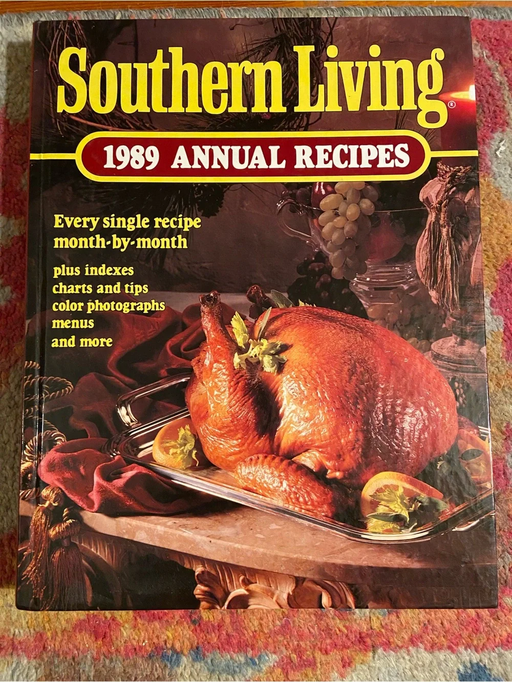 Southern Living 1989 80s 1980s Cookbook turkey cookies cake pie dessert main